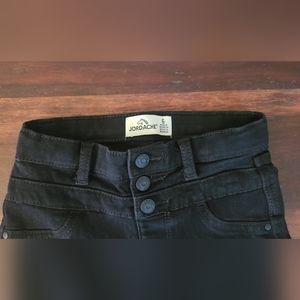 JORDACHE GIRLS' Black STRETCH DENIM JEANS Size 6